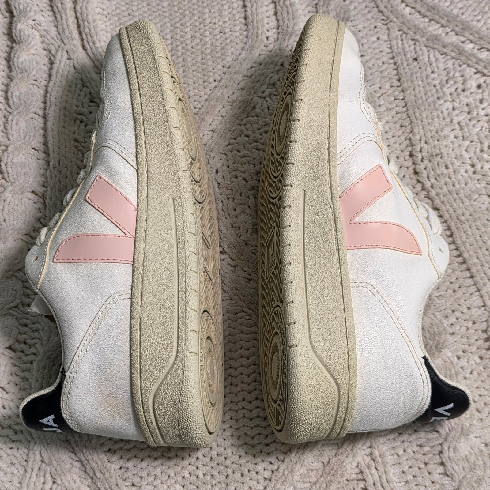 Veja V-10 Cwl Sneakers White Petale Pink Womens Eu 38 7 — image 6 of 8